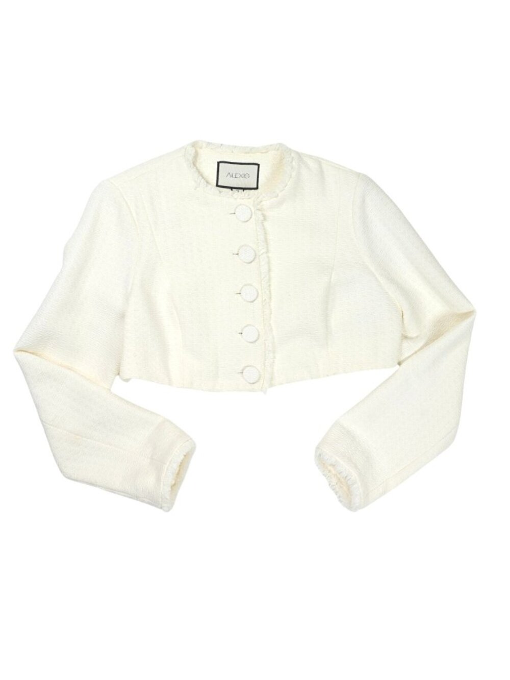 Alexis Madelyn Light Jacquard Jacket In White